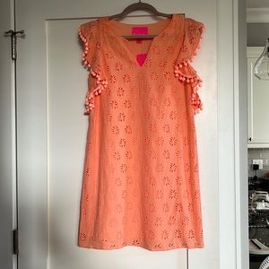 Lilly Pulitzer orange eyelet dress - size XS (NWT)